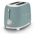 Smeg 50s Retro Style 2 Slice Toaster - Emerald Green, Six Browning Levels, Wide Slots - TSF01EGMAU