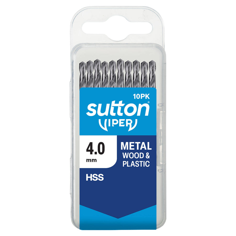 Sutton Tools 4.00mm Viper Metric Drill Bit, 10 Pack