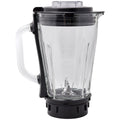 Westinghouse Blender 1.5L Glass Jug - Black with Stainless Steel Trim - 900W, 8 Speeds, Hex Blade - WHBL04K