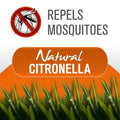 Waxworks 15cm White Citronella Pillar Candle - 40 Hour Burn Time - Mosquito Repellent - SuperSaverAU - view 3