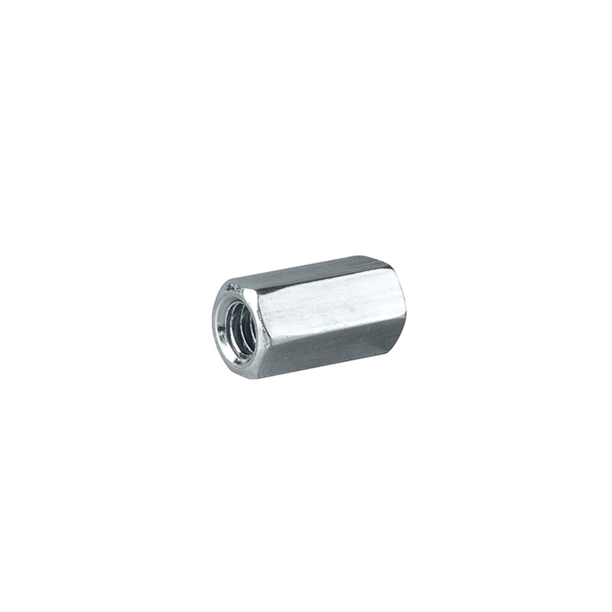 Pinnacle 1/2 Inch Zinc Plated Hex Coupler Steel 1 Piece Durable - SuperSaverAU - view 1