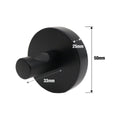 Adoored Black Timber Robe Deco Hook - 50mm x 50mm x 45mm - Durable Design - SuperSaverAU - view 3