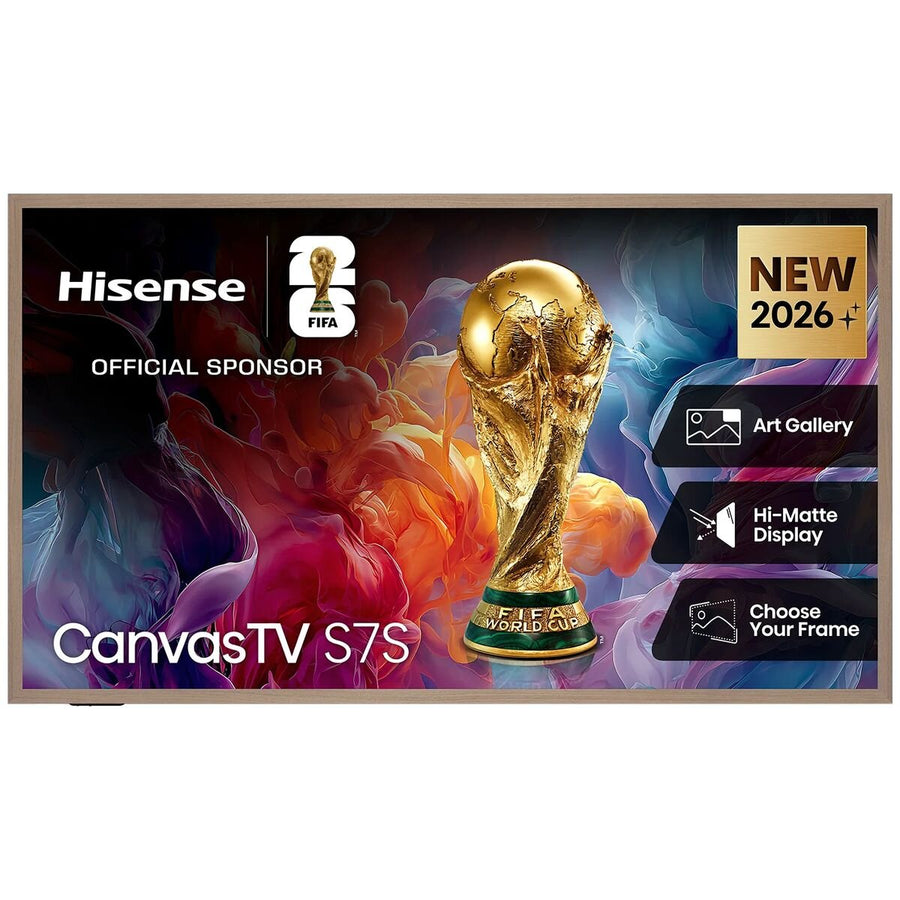 Hisense 65 Inch S7S Hi-QLED 4K Canvas TV - 144Hz, Art Gallery Mode, AI RGB Light Sensor - 65S7SAU