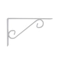 Carinya 200 x 125mm White Powder Coated Steel Scroll Stayed Bracket 100kg