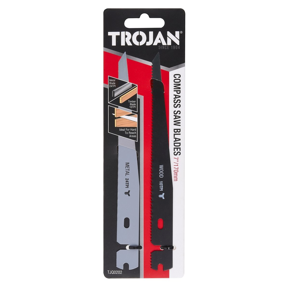 Trojan Keyhole Saw Blades - 170mm - Timber & Metal - 2 Pack - SuperSaverAU - view 3