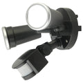Brilliant Trooper 20W LED Twin Flood Light Motion Sensor Outdoor Black 20849/06