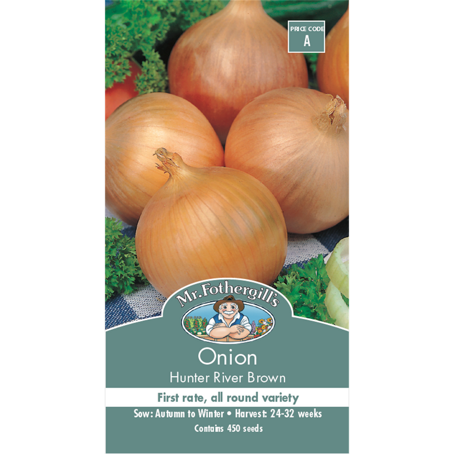 Mr Fothergill S Hunter River Brown Onion Seeds - Medium - Seed - Excellent Keeper - SuperSaverAU - view 1