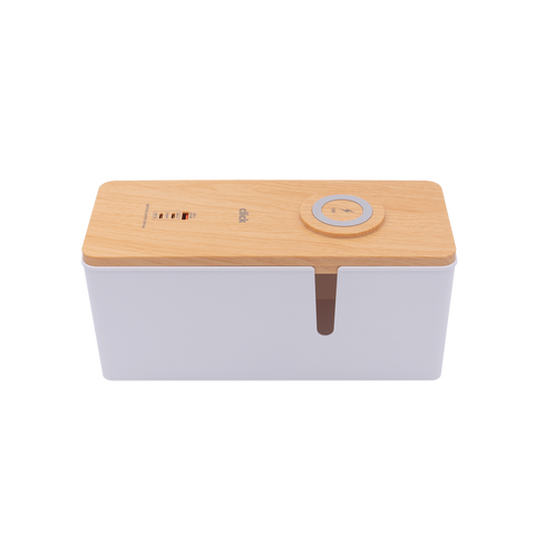 Click Cable Management Box - USB & Wireless Charger - 290mm x 127mm x 113mm - Organises Cables - SuperSaverAU - view 2