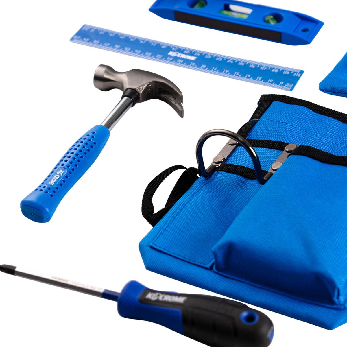 Kincrome 14 Piece Kidcrome Kids Tool Set - Real Tools - Safe Play - 55mm x 470mm x 410mm - SuperSaverAU - view 3