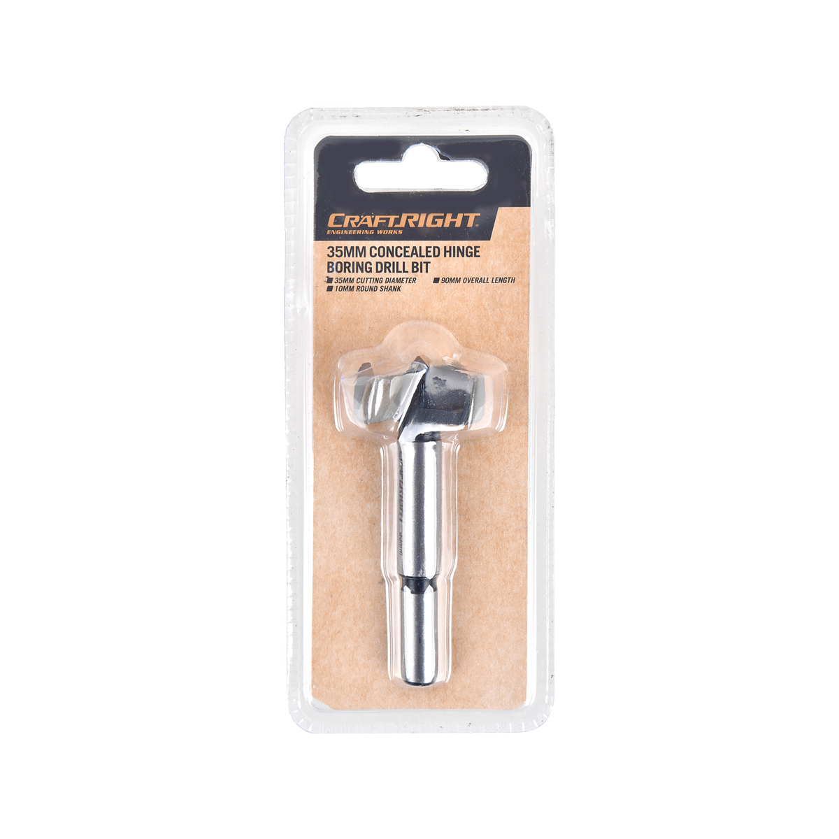 Craftright 35mm Concealed Hinge Boring Drill Bit - Precision Drilling Tool - SuperSaverAU - view 1