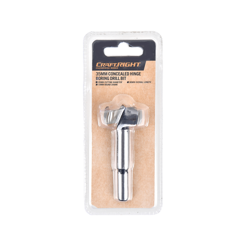 Craftright 35mm Concealed Hinge Boring Drill Bit - Precision Drilling Tool - SuperSaverAU - view 1
