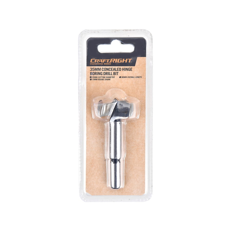 Craftright 35mm Concealed Hinge Boring Drill Bit - Precision Drilling Tool - SuperSaverAU - view 1