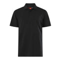 Hard Yakka Men's Black Polyester Cotton Pique Short Sleeve Polo - Size 2XL