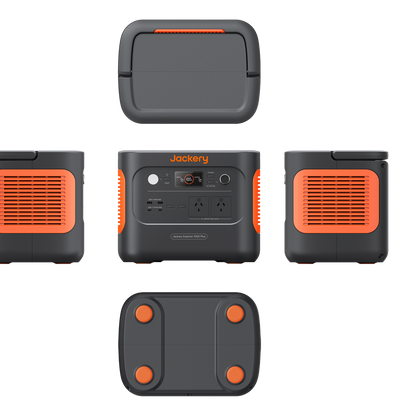 Jackery 2000w Black 1000 Plus Portable Power Station 1264Wh - Expandable Capacity