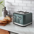 KitchenAid 4 Slice Toaster - Juniper Green, 7 Shade Settings, 4 Extra Wide Slots - 5KMT4109AJP
