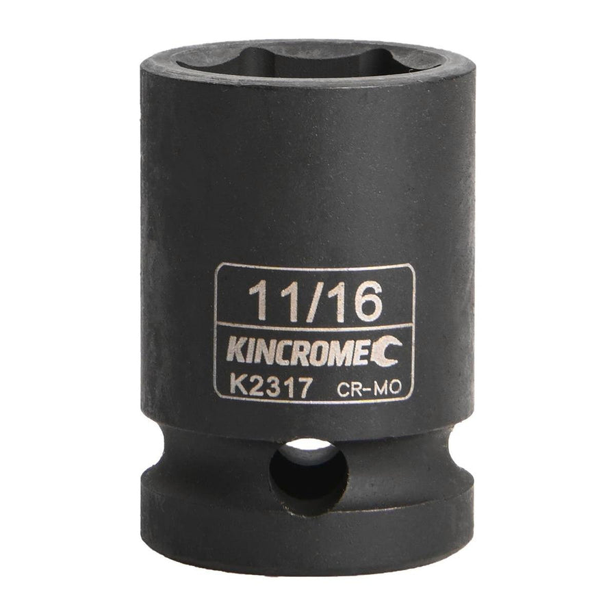 Kincrome 11/16" Square Drive Impact Socket - Cr-Mo Steel - Rust Resistant - SuperSaverAU - view 1