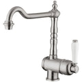 Armando Vicario Provincial single lever kitchen mixer - brushed nickel, 360 degree swivel - 2050BN-LF