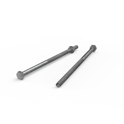 Zenith M6 x 130mm Hot Dip Galvanised Hex Head Bolts and Nuts Each - SuperSaverAU - view 1