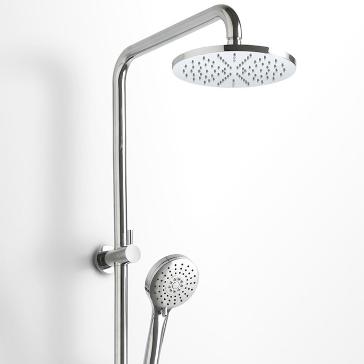Rogerseller Tonic Dual Rail Shower - Chrome Brass Build - 2-Way Diverter, 3 Star Water Rating - 3506003701