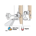 Adoored Trumpet White Magnetic Door Stop - 42mm x 68mm x 42mm - Shock Absorbing - SuperSaverAU - view 2