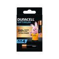 Duracell AA Optimum Batteries - 4 Pack - 1.5V - Alkaline - Copper/Black - High-Drain Performance - SuperSaverAU - view 1