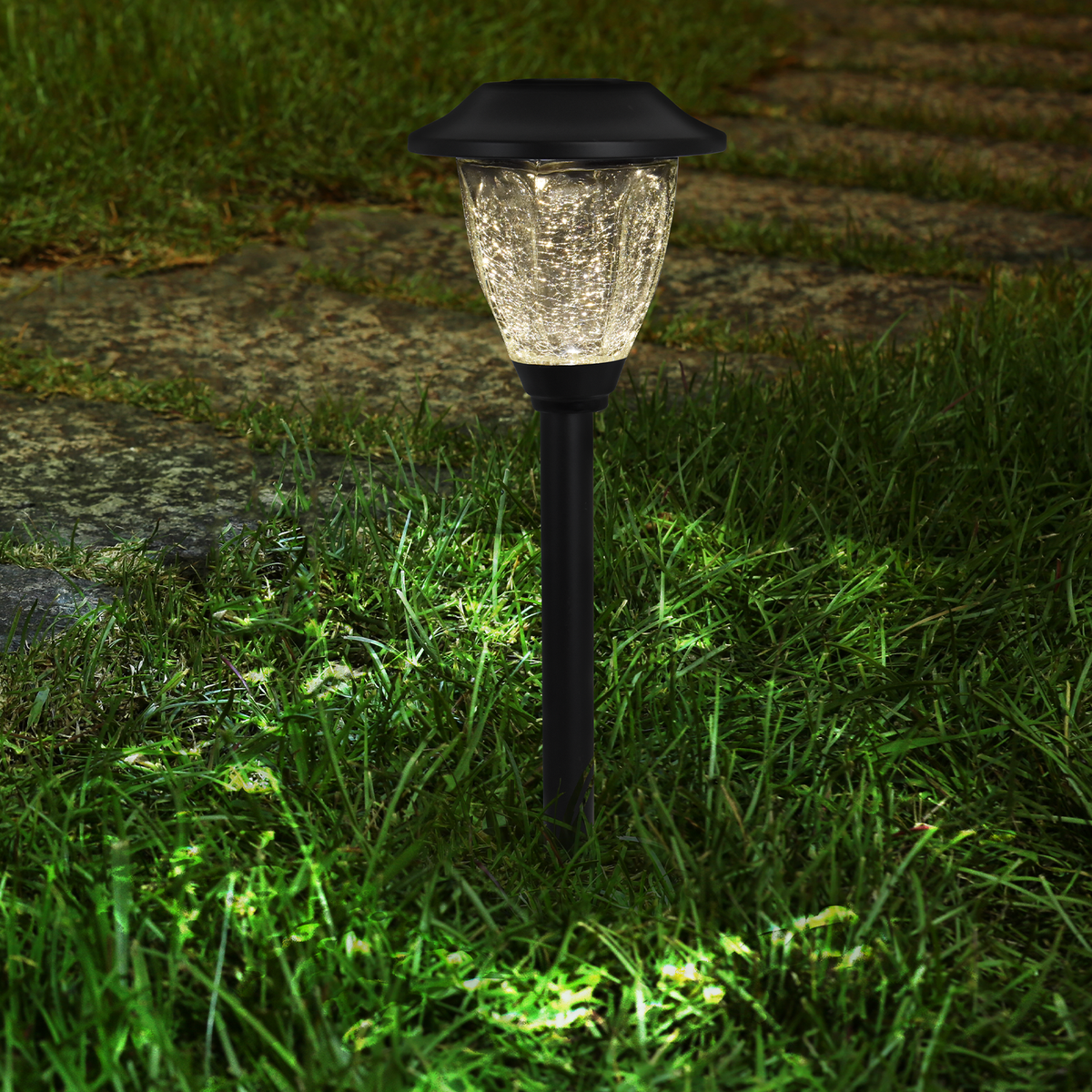 Click Charlotte Solar LED Pathway Light - 145mm - Stainless Steel - Outdoor Use - SuperSaverAU - view 2