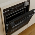 Haier 60cm 500 Series Pyrolytic Oven - 78L, 12 Functions, Air Fry, Steam Assist, Black - HWO60S12EPB5