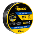 Kango 115mm Metal Cut Off Discs - 25 Pack - Inox-Free - Durable - SuperSaverAU - view 1