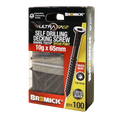 Bremick Ultrafast Stainless Steel 304 Black T20 Truss Head Screws 100 Pack - 10g x 65mm - Durable Fastening for Decking - SuperSaverAU - view 1