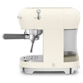 Smeg 50s Style Espresso Coffee Machine - 15 Bar, ThermoBlock, Steam Wand, Cream - ECF02CRAU