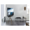 One For All walnut tripod TV stand for 32 to 65 inch TVs - Soundbar mounting kit, 360 turn - WM7471