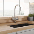 InSinkErator Multitap 4N1 Chilled J Shape Tap - Chrome - Boiling, Chilled and Mains Water - 4005JC
