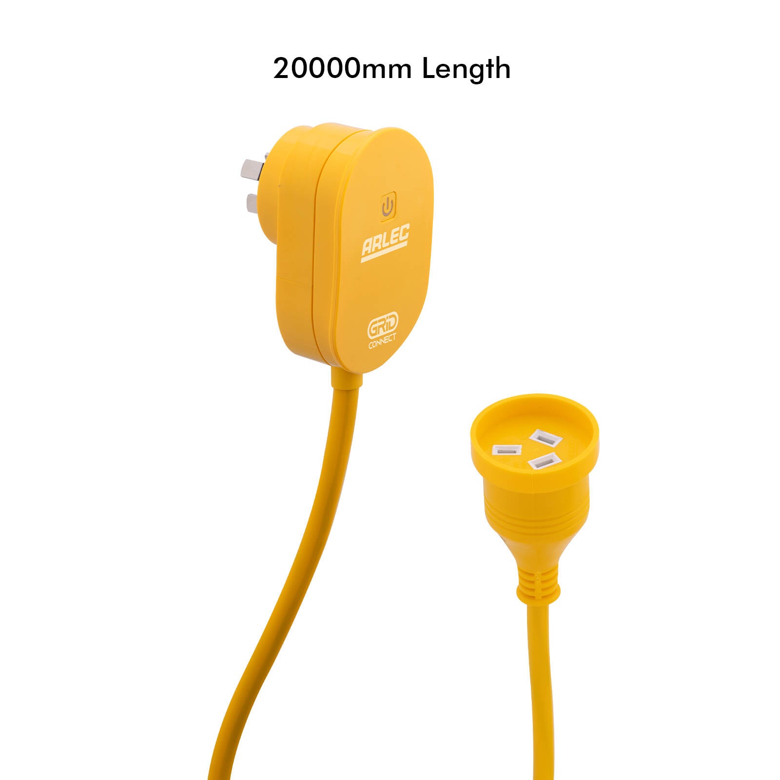 Arlec 20m Grid Connect Smart Extra Heavy Duty Extension Lead 240V 10A YEL20HA