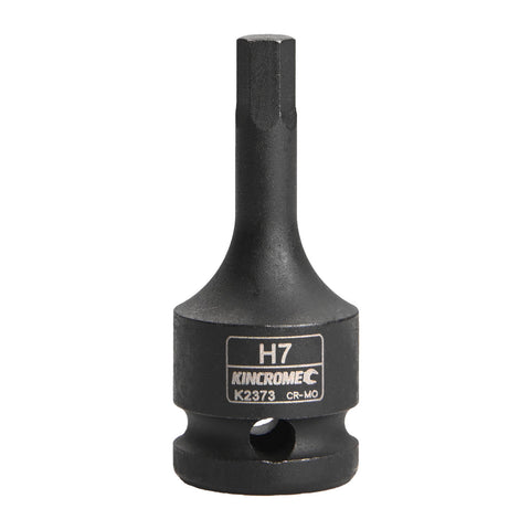 Kincrome 7 x 60mm 1/2" Drive Hex Impact Socket Black