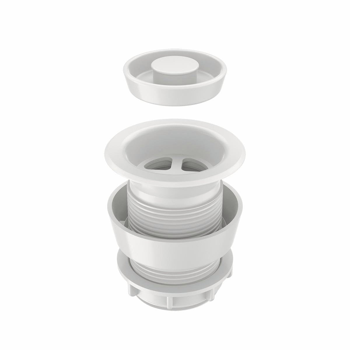 Caroma Plug and Waste - 40mm - White - Plastic - Durable - SuperSaverAU - view 1