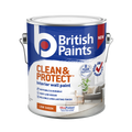 British Paints Clean and Protect Low Sheen Interior Paint 2L - White - Wipeable Finish - 8-Year Mould Guarantee - SuperSaverAU - view 1