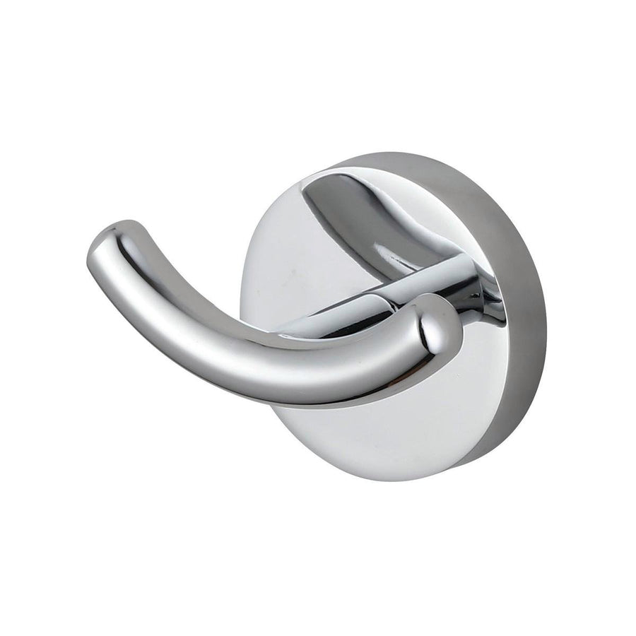 Mondella Chrome Double Robe Hook - 70mm x 42mm x 48mm - Metal - SuperSaverAU - view 1