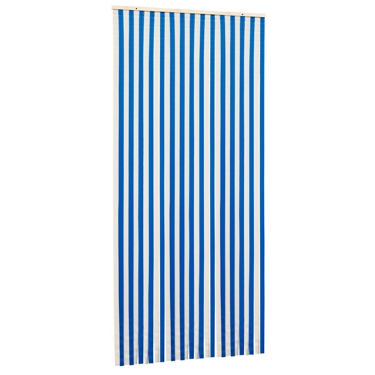 Pillar Weekender PVC Door Curtain 86x200cm Blue White Insect Protection - SuperSaverAU - view 1