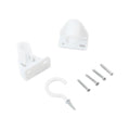 Windoware White Muslin Curtain Rod Bracket 2 Pack - Easy Installation - SuperSaverAU - view 1
