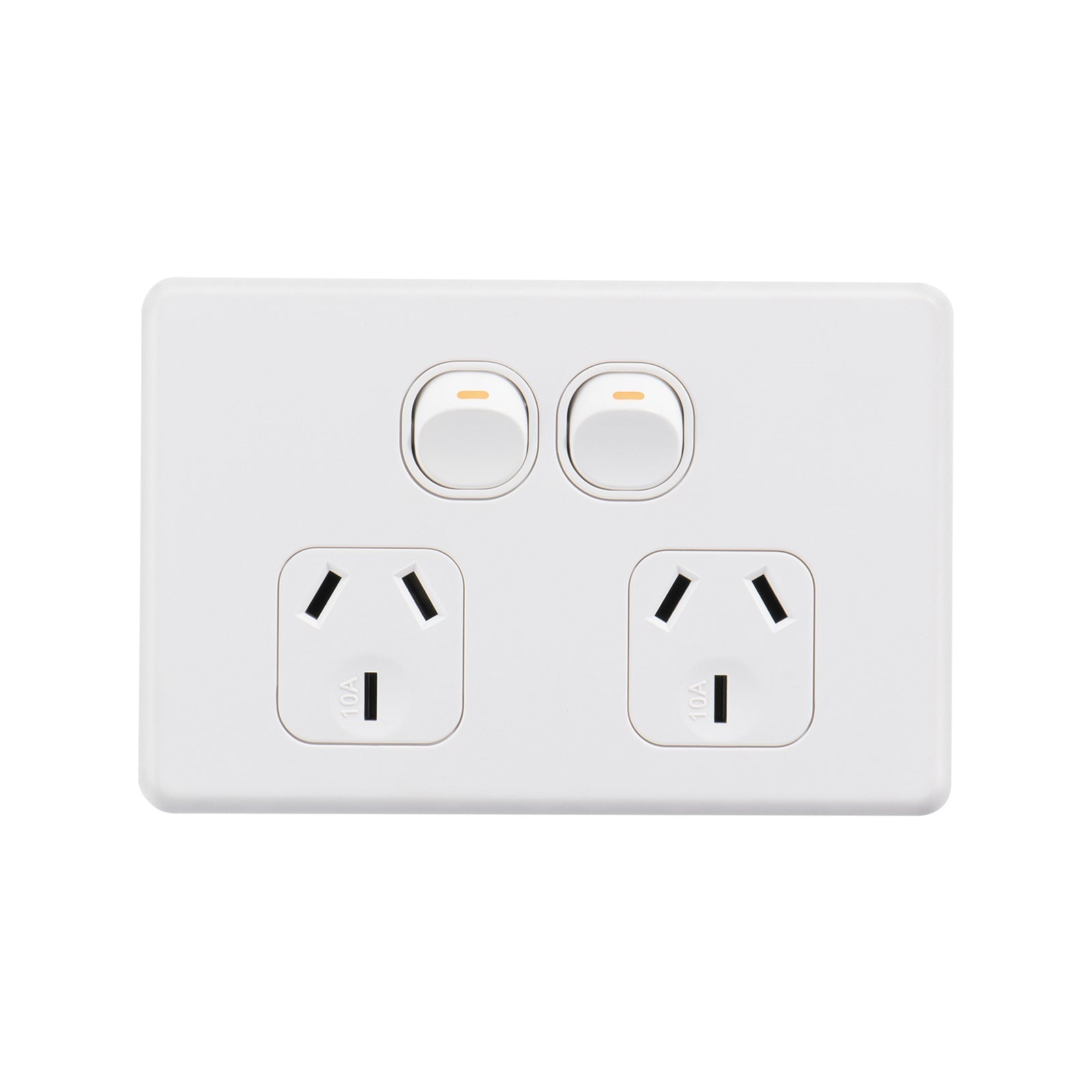 Deta White Matte S Line Double Power Point - SuperSaverAU - view 1