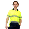 Citeco Yellow Hi Vis Short Sleeve Polo Medium - Reflective Tape - Breathable - SuperSaverAU - view 2