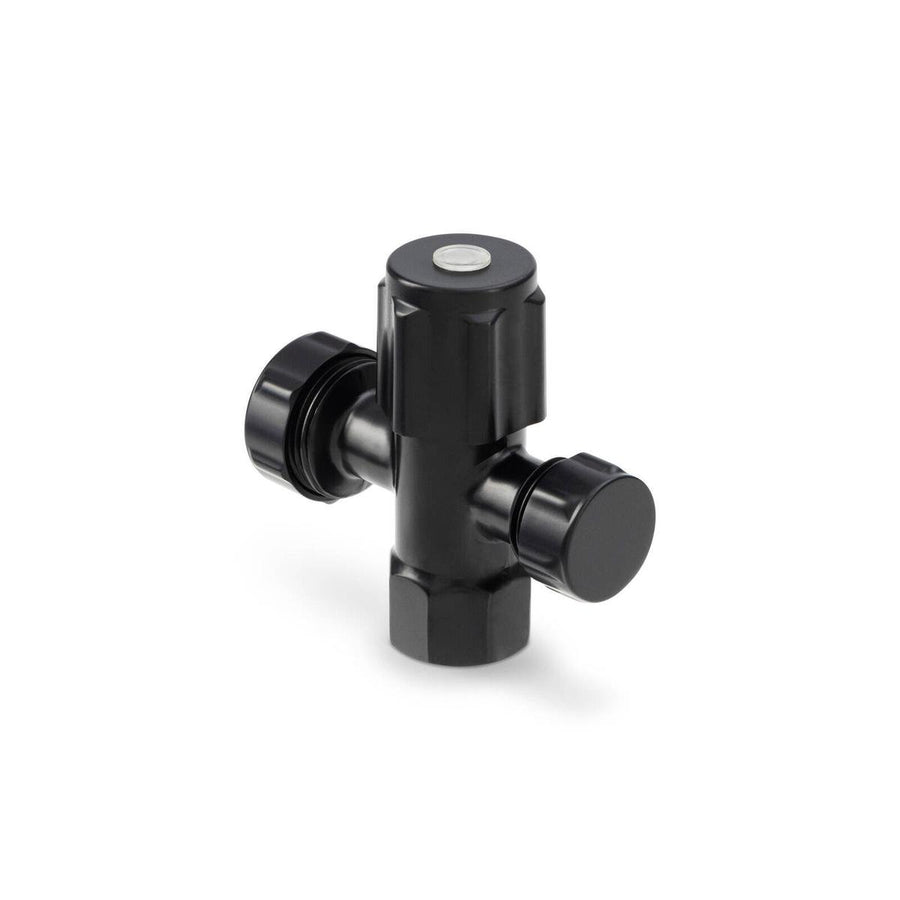 Brasshards 2 Way Under Sink Valve 20mm x 15mm - Matt Black - Lead Free - Durable - SuperSaverAU - view 1