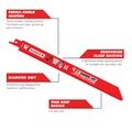 Diablo 9" Diamond Grit Reciprocating Saw Blade for Cast Iron and Masonry