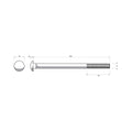 Zenith M16 x 260mm Hot Dip Galvanised Cup Head Bolts And Nuts 12 Pack - SuperSaverAU - view 3
