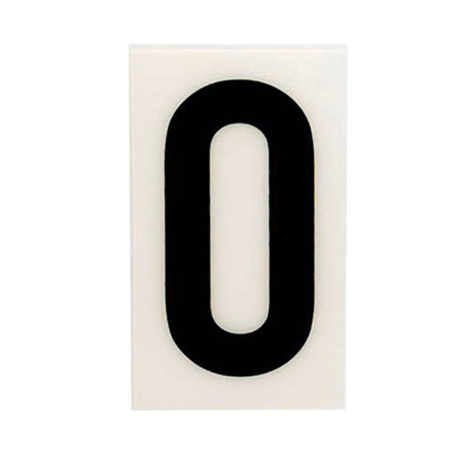 Sandleford 85mm White Self Adhesive House Letter O - Durable Polycarbonate - SuperSaverAU - view 1