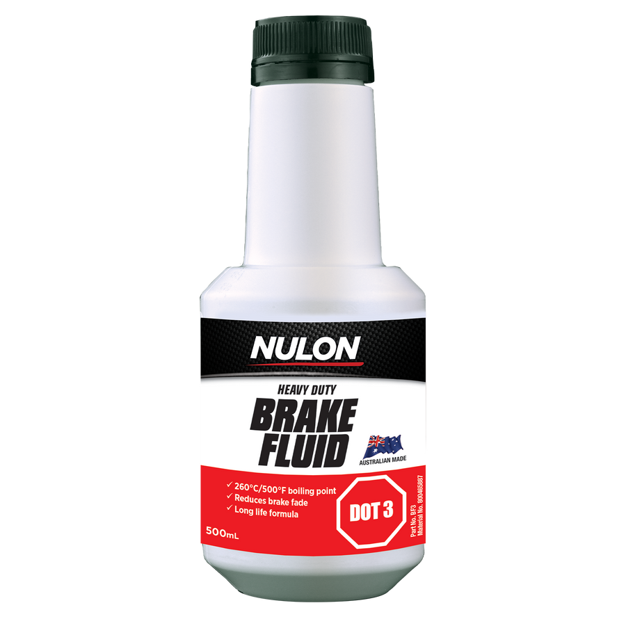Nulon DOT 3 Heavy Duty Brake Fluid 500ml Glycol 260°C Boiling Point