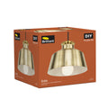 Brilliant Edie 20cm Satin Brass Plug-In Pendant Light 21407/12