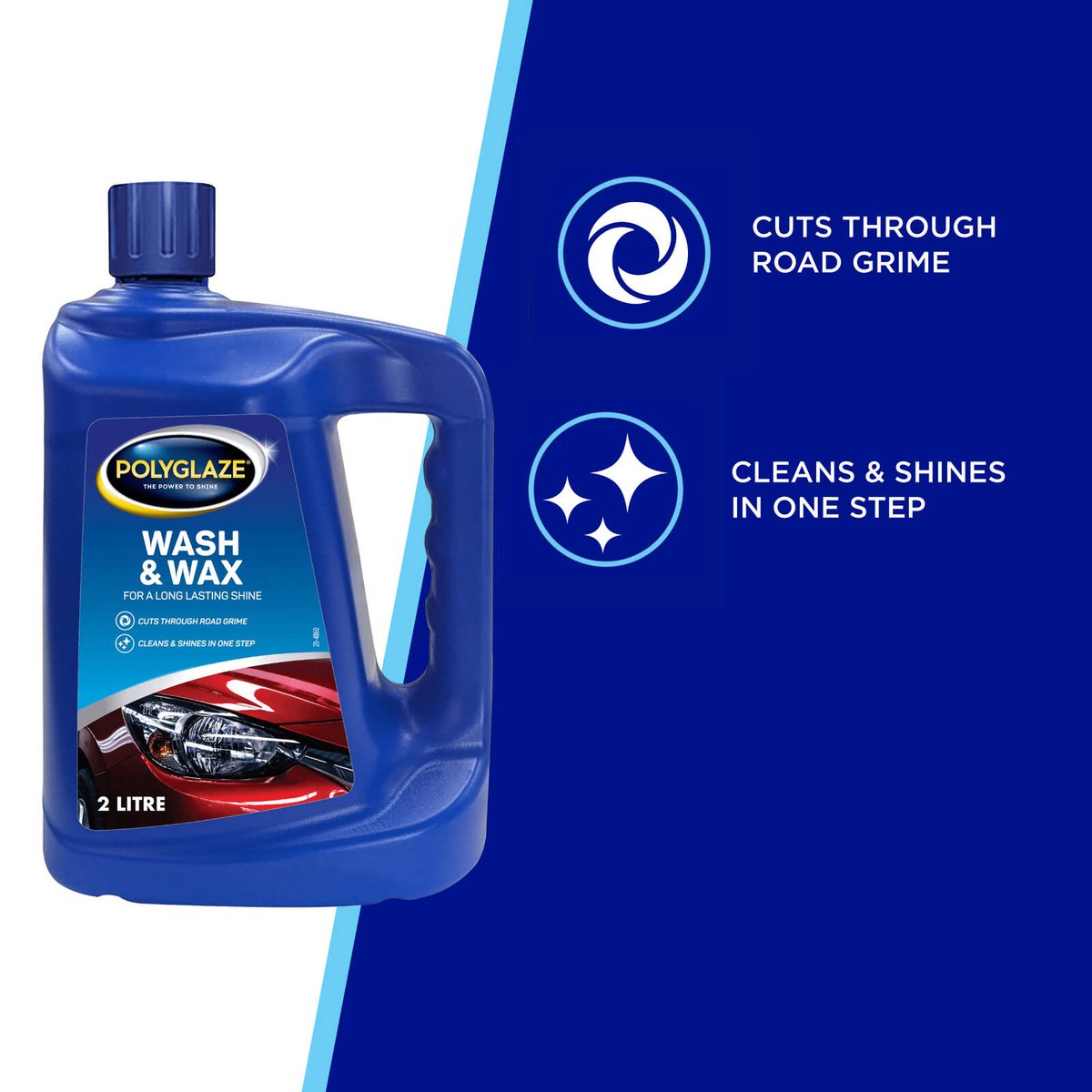 Selleys Polyglaze Wash Wax - 2L - Streak-Free Shine & Clean - SuperSaverAU - view 3