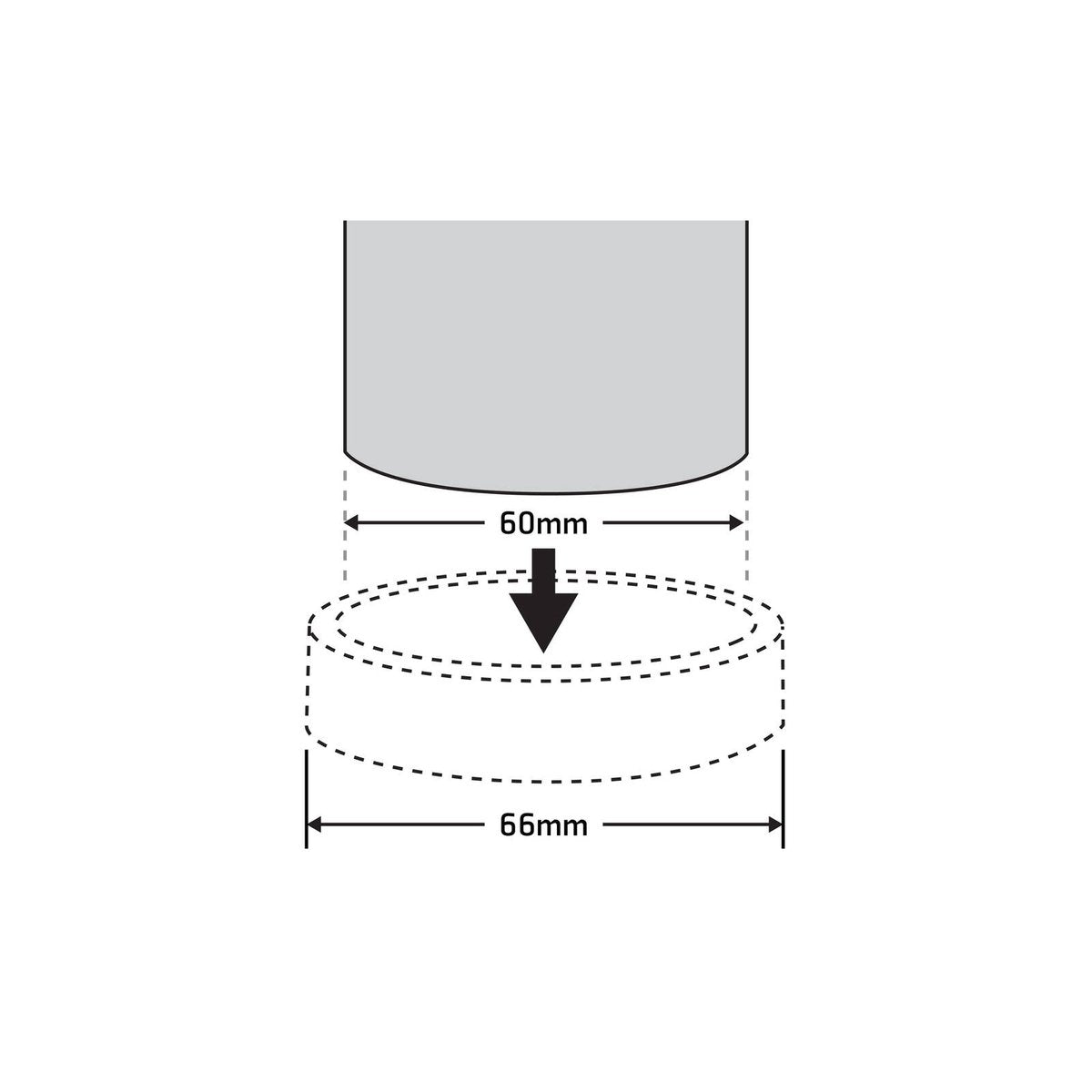 Surface Gard Castor Cups - 60mm - Plastic - Floor Protection - 4 Pack - SuperSaverAU - view 3