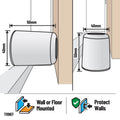 Adoored Door Stop - 50mm - Rubber - Wall/Floor Mounted - SuperSaverAU - view 3